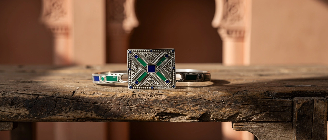 Bijoux berbères de Tiznit : l&rsquo;or et l&rsquo;argent sculptés par les maîtres maâlems du Sud marocain