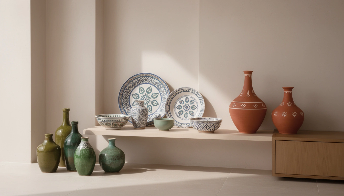 Collection de poteries marocaines de Fes Safi et Tamegroute