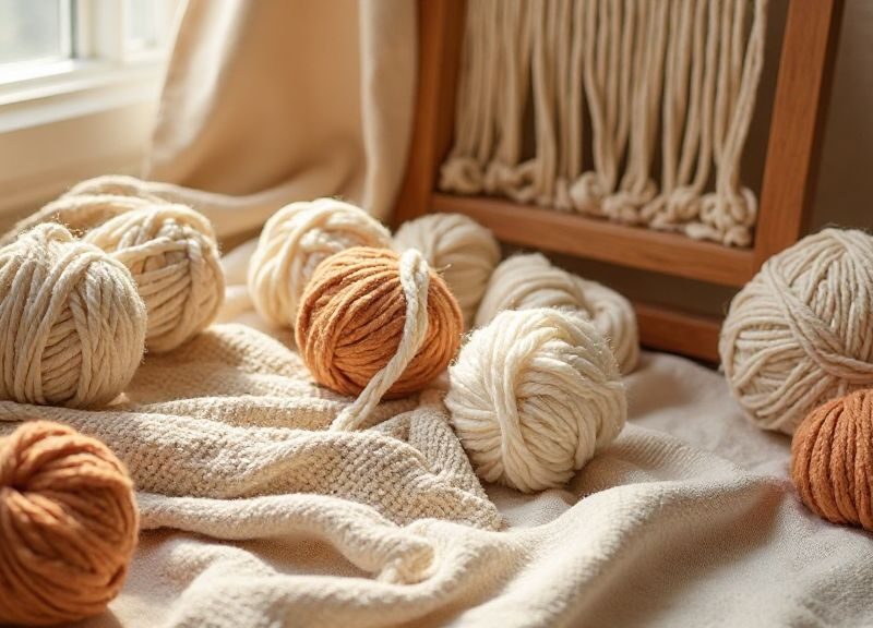 Tissage berbère en laine naturelle