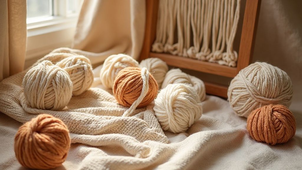 Tissage berbère en laine naturelle