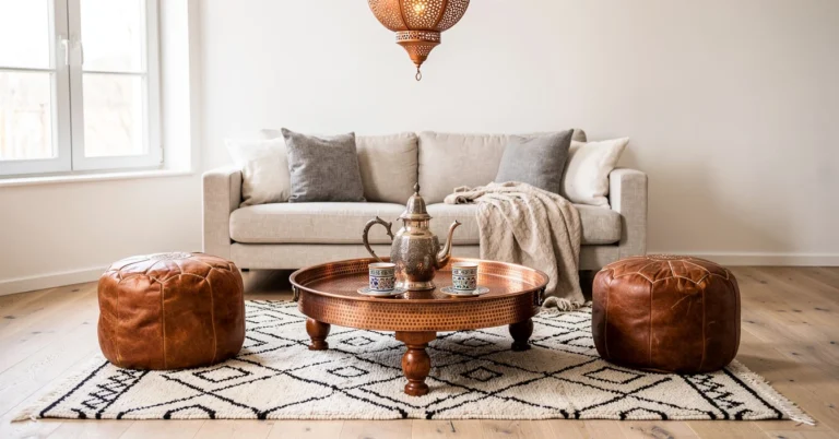 La table marocaine artisanale : l&rsquo;art de recevoir bas